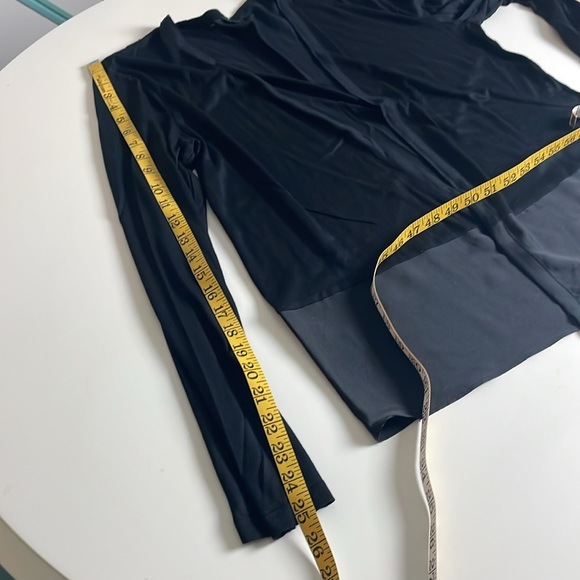 Ann Taylor Black Open Long Sleeve Block Hem Cardigan- Medium - Picture 10 of 11